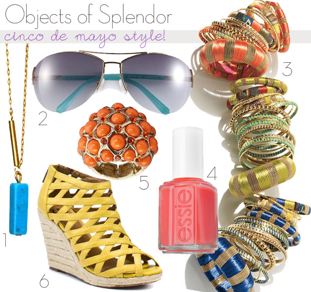 cinco de mayo, essie, yellow heels, orange fashion ring