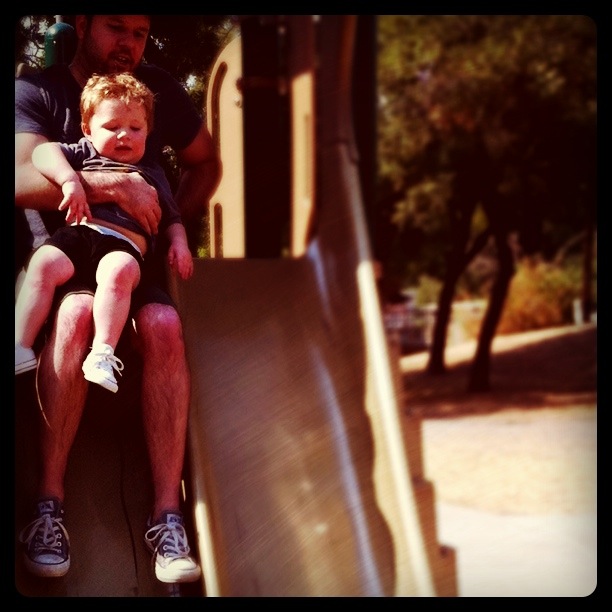 kevin dotolo, fun at the park, family park, slide