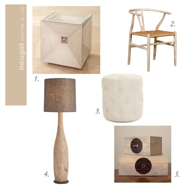 Bungalow 5 chair, Bleached wood, Weathered Wood, Arteriors lamp, Global Views shagreen Jewelry boxes, Leather stool